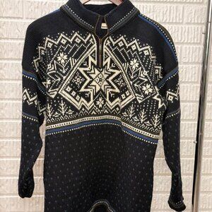DALE OF NORWAY FAIR ISLE WINTER QUARTER ZIP SWEATER